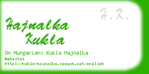 hajnalka kukla business card